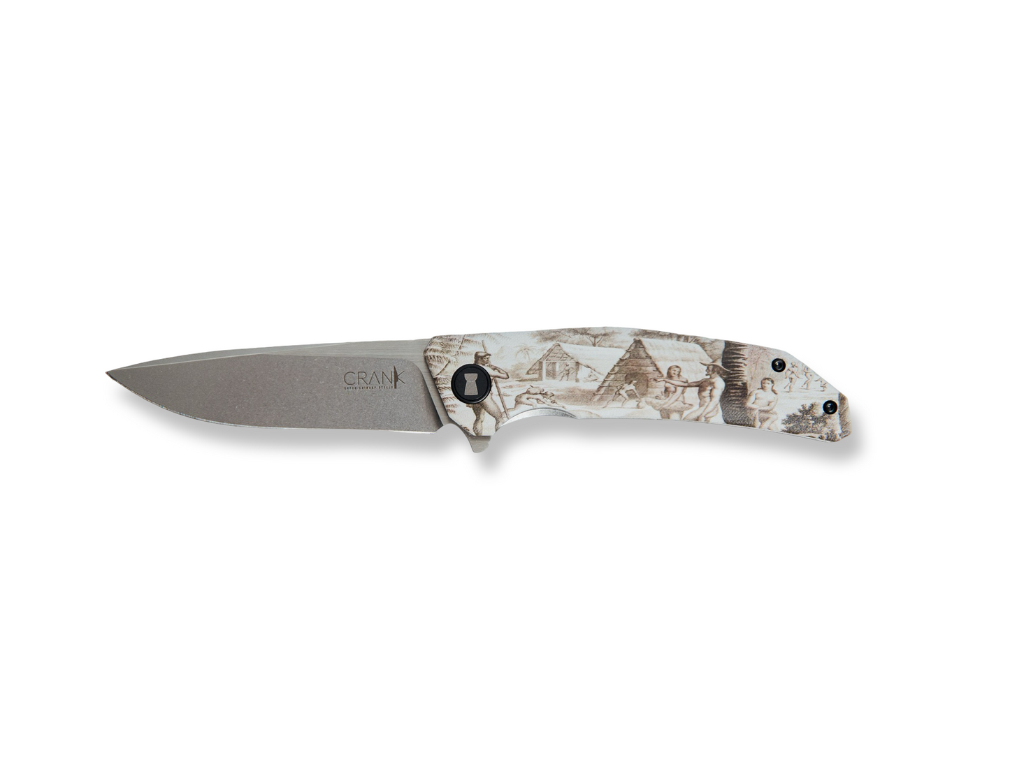 ANTES NABAHA – Pocket Knife with Ancient Chamorro Artwork | EDC Pocket Knife