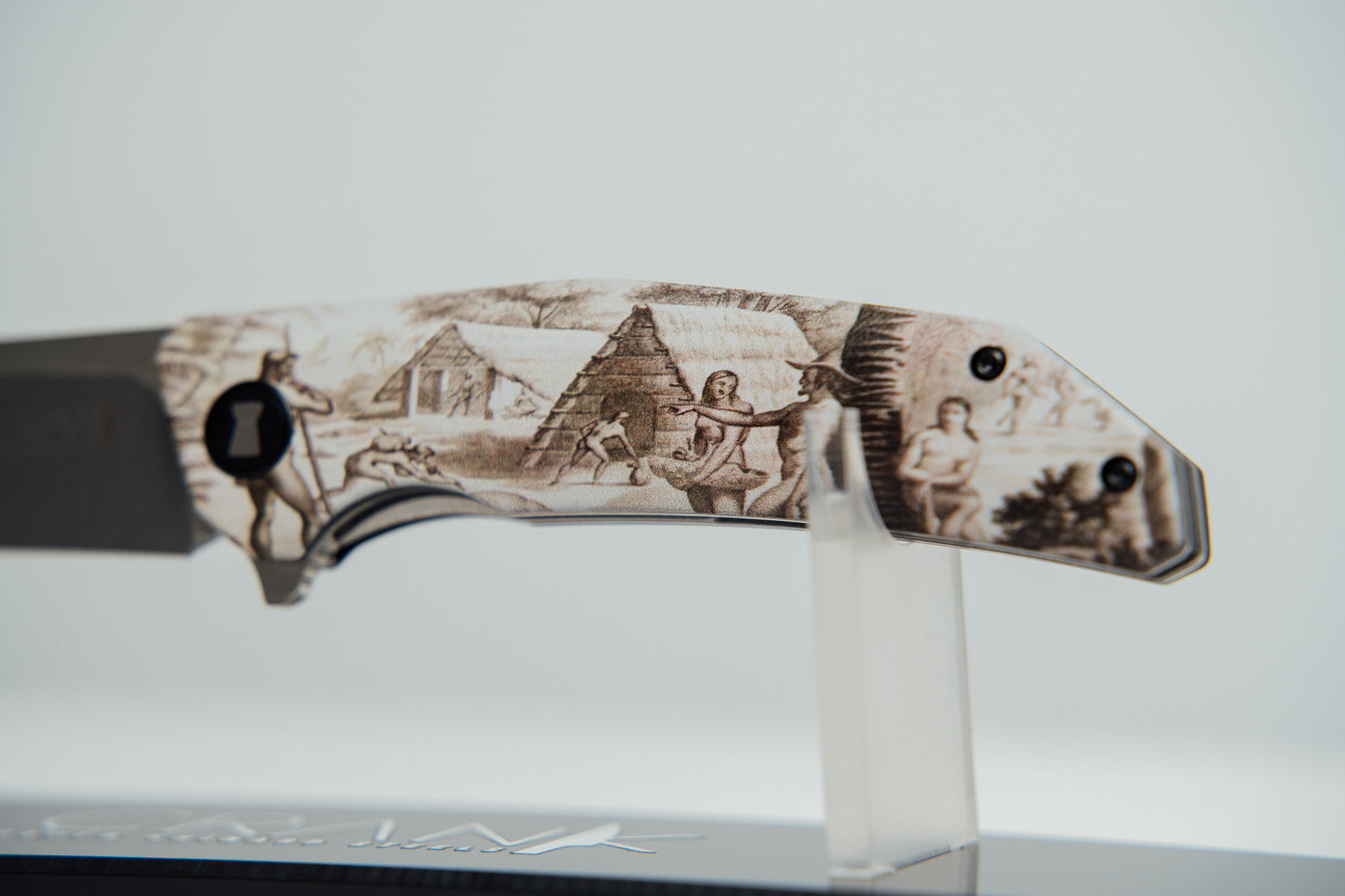 ANTES NABAHA – Pocket Knife with Ancient Chamorro Artwork | EDC Pocket Knife