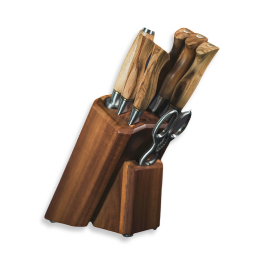 Meggai Series | Premiere 8 Pcs Knife Set with Wooden Block