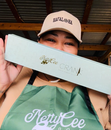 NETTY CEE xx CRANK Super Shinarp Santoku Chef Knife