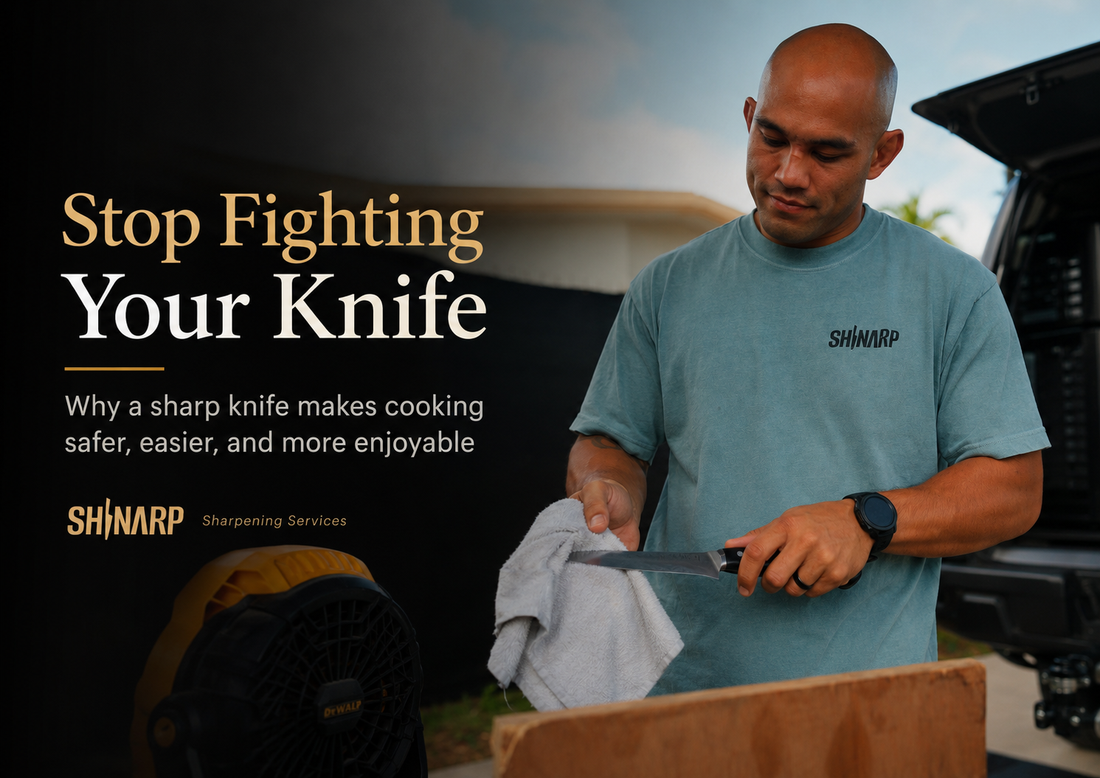 Stop Fighting Your Knife: Why a Sharp Knife Makes Cooking Safer, Easier, and More Enjoyable