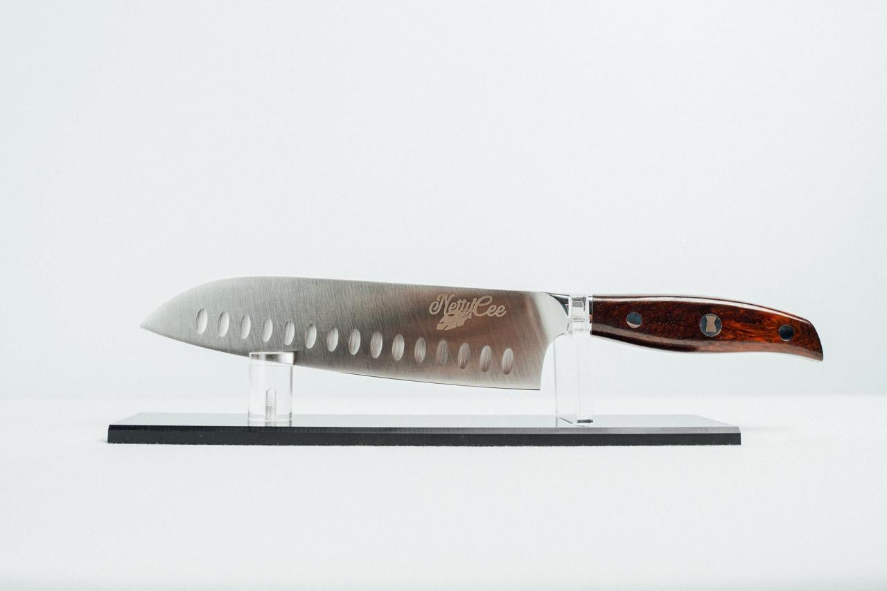 NETTY CEE xx CRANK Super Shinarp Santoku Chef Knife – Blades By Crank