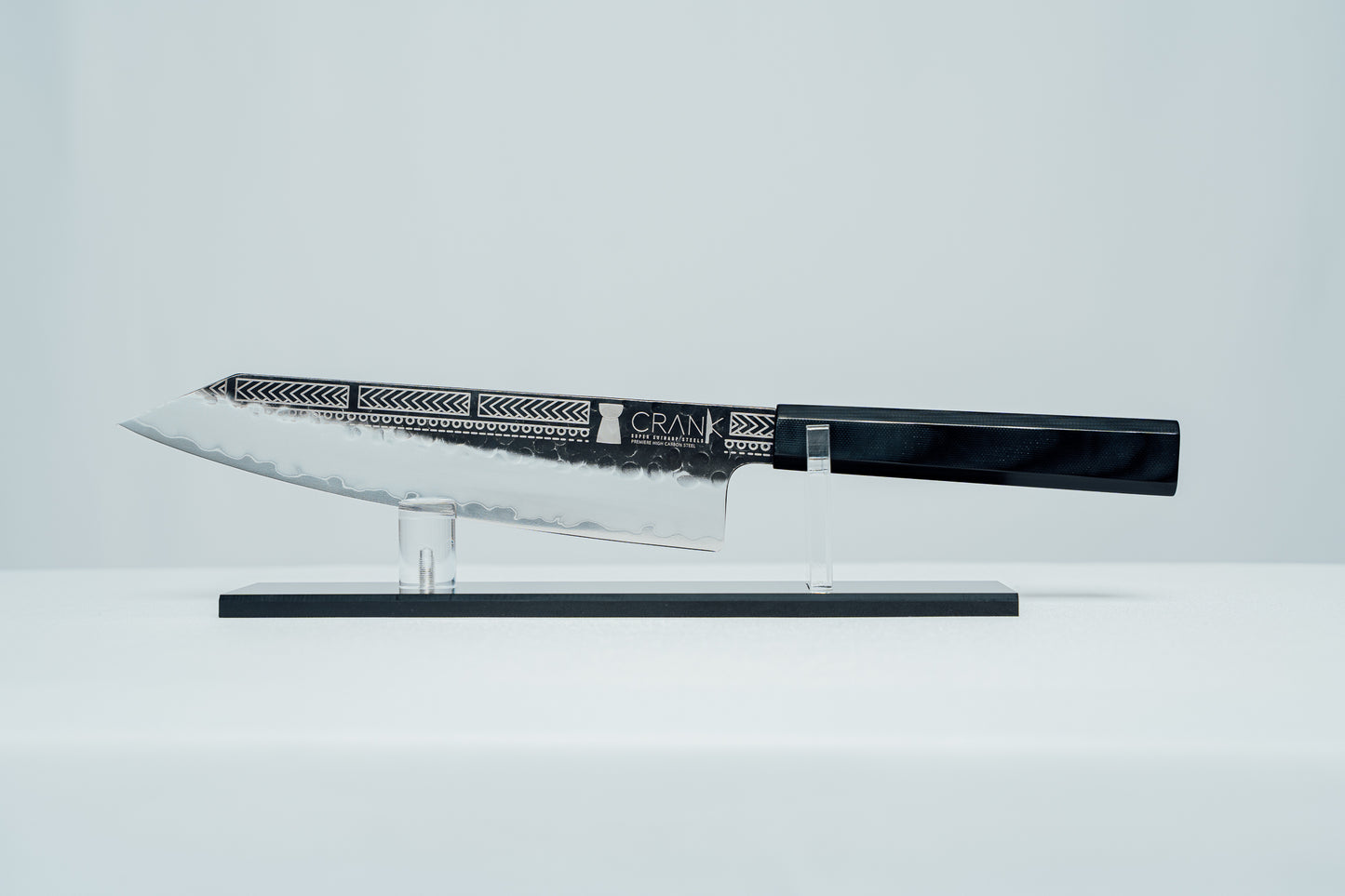Åchugao Pripåra Precision Chef Knife 8.5" w/ Black G10 Handle