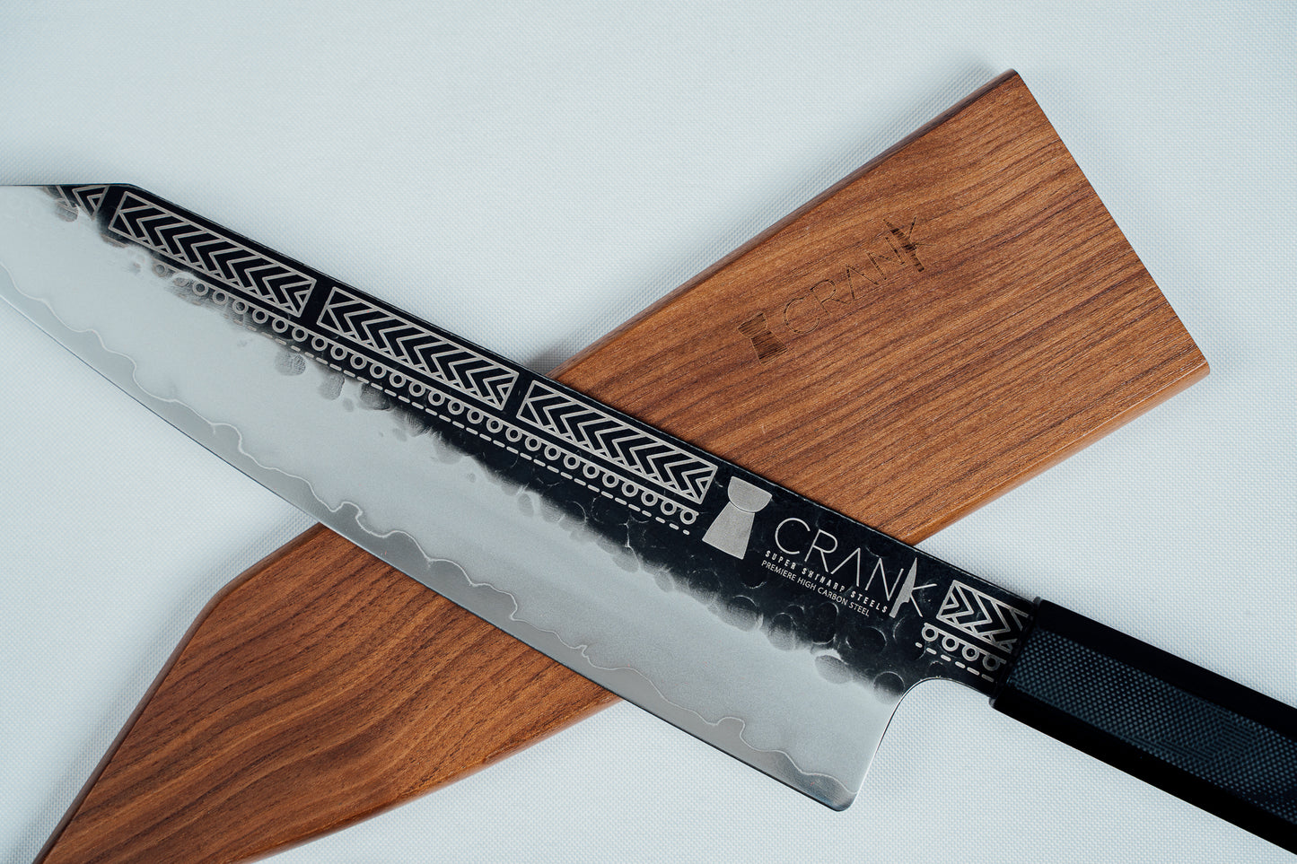 Åchugao Pripåra Precision Chef Knife 8.5" w/ Black G10 Handle